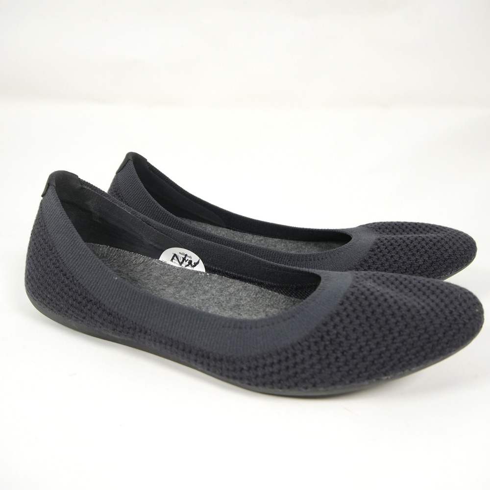 Allbirds Tree Breezers Comfort Women 8.5 Navy Night Dark Navy Knit Ballet Flats